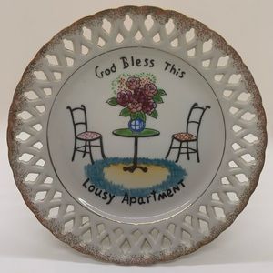 Vintage “God Bless This Lousy Apartment” wall plaque!
